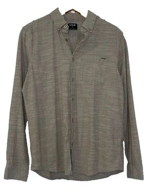 Men's Hurley Button Down  Shirt Small  Excellent Long Sleeve summer weight